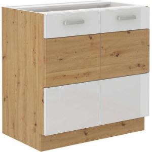 Szafka kuchenna ARTISAN biały połysk 80D 2F BB