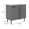 Obrazek Szafka kuchenna NESSA antracyt 105 nd 1f bb