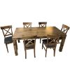 Obrazek Stół St-04 Dąb Sękaty 140x80+40 