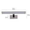 Obrazek Kinkiet Frida 600 AG-F11W60 chrom 11W K1 