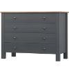 Obrazek Komoda Oskar 4s 90x40x90 Szary