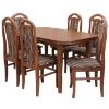 Obrazek Zestaw stół i krzesła Daniel 1+6 ST667 rustikal 140x80+40 KR574 BR243 monaco7