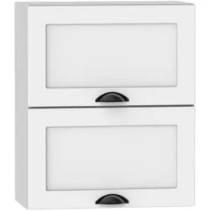 Obrazek Szafka kuchenna Adele W60grf/2 biały groszek/biały