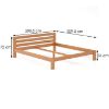 Obrazek Łóżko Sosna LK105–200x200 olcha 