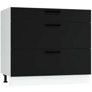 Szafka kuchenna Max D90pc S/3 czarny
