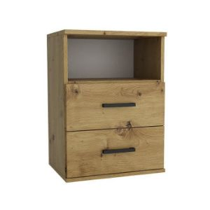 Szafka nocna Goda III 2S artisan/czarny uchwyt