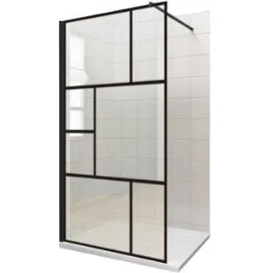Ścianka WALK-IN NOTTE 120X195 czarna