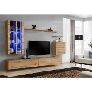 Meblościanka Switch Szkło+LED XII Wotan