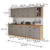 Obrazek Kuchnia Stilo claygrey/artisan 260 bez blatu
