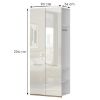 Obrazek Szafa 2d Gala dp2/gl pacific walnut/beige