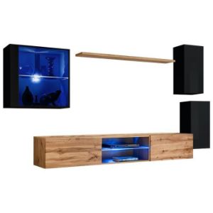 Obrazek Meblościanka Switch Xxiii Czarny/Wotan 