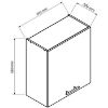 Obrazek Szafka kuchenna Max W60/68 Slim Pl z czarnym okapem Granit 