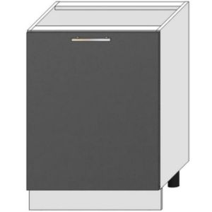 Szafka kuchenna Oscar D60 Pl antracyt połysk/biały 