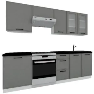 Kuchnia Emily 180/240 dast grey bez blatu