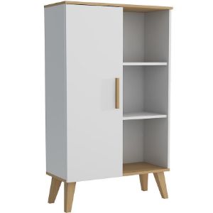 Witryna P Dita white/oak sonoma