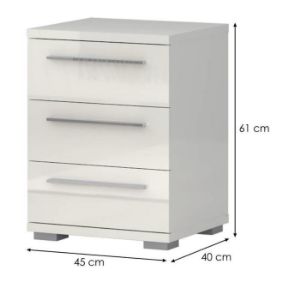 Obrazek Szafka nocna PIANO NS3/PN-71/KA/71 beige HG