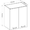 Obrazek Szafka kuchenna Wiktoria Chamonix/Legno 60G-72