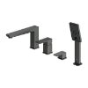 Obrazek Bateria wannowa 4-otworowa Parma grafit
