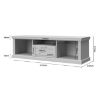 Obrazek Szafka RTV Tara TV2K1F white/pacific walnut