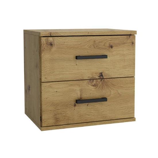 Obrazek Szafka nocna Goda II 2S artisan/czarny uchwyt