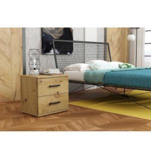 Obrazek Szafka nocna Goda II 2S artisan/czarny uchwyt