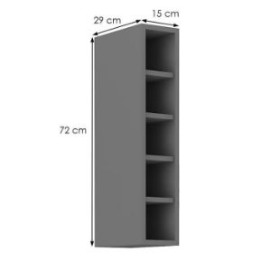 Obrazek Szafka kuchenna SCANDI/AVA/NESSA antracyt 15g-72 otw  