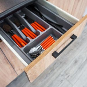 Obrazek Szafka Kuchenna Clara D40 S/3 Szary Grafit/Artisan