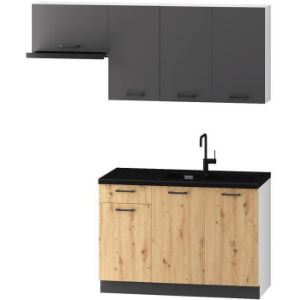 Obrazek Szafka Kuchenna Clara D40 S/3 Szary Grafit/Artisan