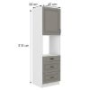Obrazek Szafka kuchenna Stilo claygrey/biały 60dps/210 3s 1f
