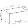 Obrazek Szafka kuchenna VIGO grafit mat 60GU-36 1F