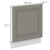 Obrazek Front kuchenny Stilo claygrey/biały front zm 570x596