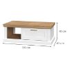 Obrazek Ława Tara KLS white/pacific walnut