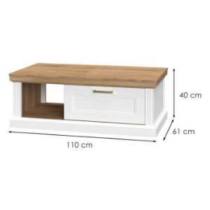 Obrazek Ława Tara KLS white/pacific walnut