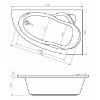 Obrazek Wanna Fiji 150x95 prawa