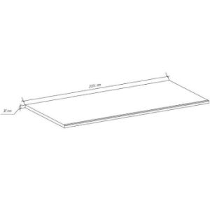 Obrazek Blat do kuchni DARIA 38mm x 200cm połysk
