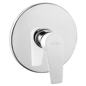 Obrazek Bateria natryskowa podtynkowa Dokos BP-19-BO1 1F biały/chrom okrągła