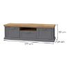 Obrazek Szafka RTV Tara TV2K1F graphite/pacific walnut