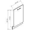 Obrazek Front zmywarki Max 45pz czarny