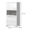 Obrazek Witryna Piano V60-1KS/PN-70/KA/70 crystal white