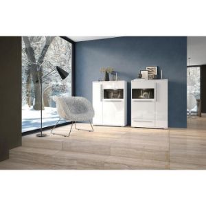 Obrazek Witryna Piano V60-1KS/PN-70/KA/70 crystal white