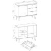 Obrazek Komoda Primo PKSZ107 dąb riviera