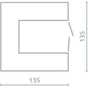 Obrazek Szafa Sigma 80 SI3 beton/biały/dąb
