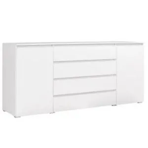 Komoda Cosmo C06 4 szuflady 2 drzwi biały