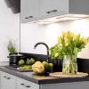 Obrazek Szafka kuchenna Emily W60/68 Slim Pl z srebrnym okapem Dast Grey 
