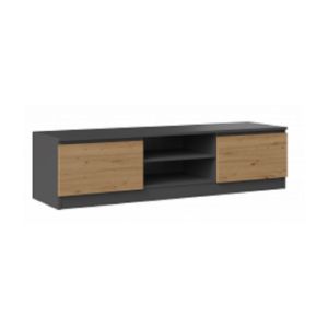 Obrazek Szafka RTV Tula Maxi (antracyt/dąb artisan)
