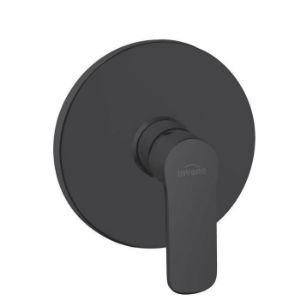 Bateria natryskowa podtynkowa Siros czarna BP-90-4O1 1F okrągła