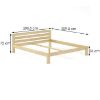 Obrazek Łóżko Sosna LK105–200x200 surowy 