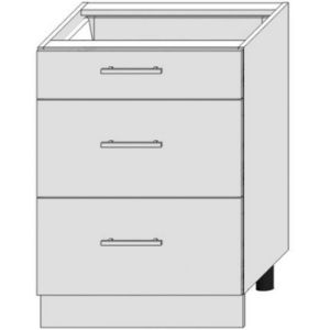  Szafka Kuchenna Bono D60s/3 Biała Alaska/Biały 