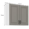 Obrazek Szafka kuchenna Stilo claygrey/biały 80g/72 2f