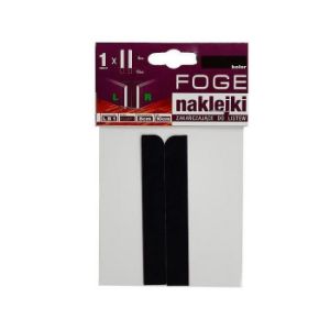 Zakończenie lewe + prawe Foge LB1 uniwersalne czarne 1+1szt